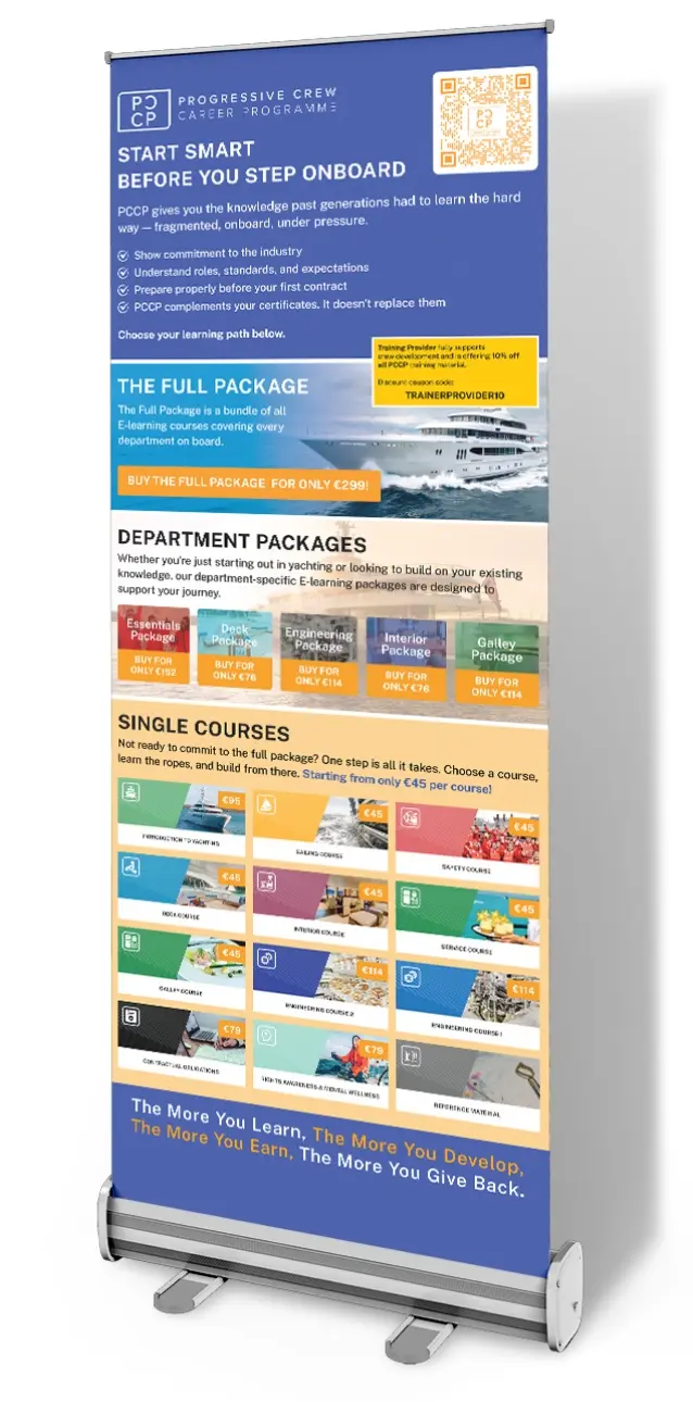 Order your free PCCP banner | Boost your training with PCCP's industry-leading career programs and online courses