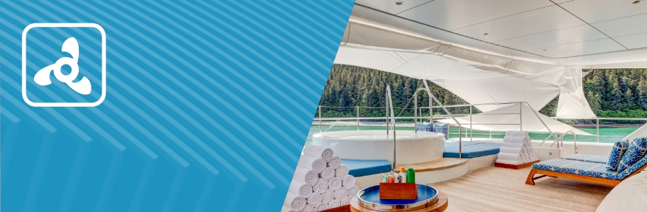 Online yachting deck course | image: Jacuzzi deck on a superyacht